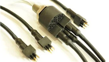 Conector eléctrico hermético de plástico de caucho dividido WMS